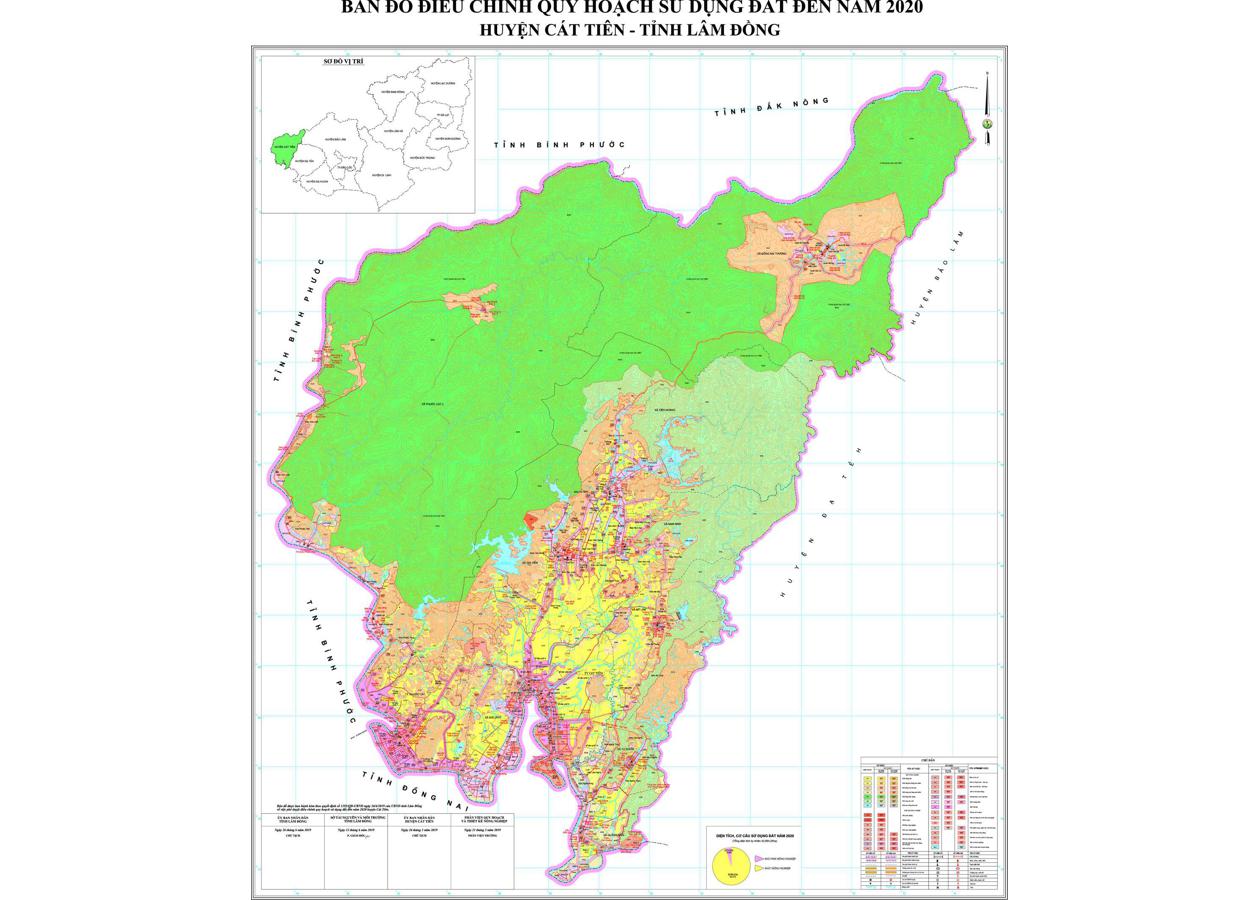 Bản đồ quy hoạch Huyện Cát Tiên