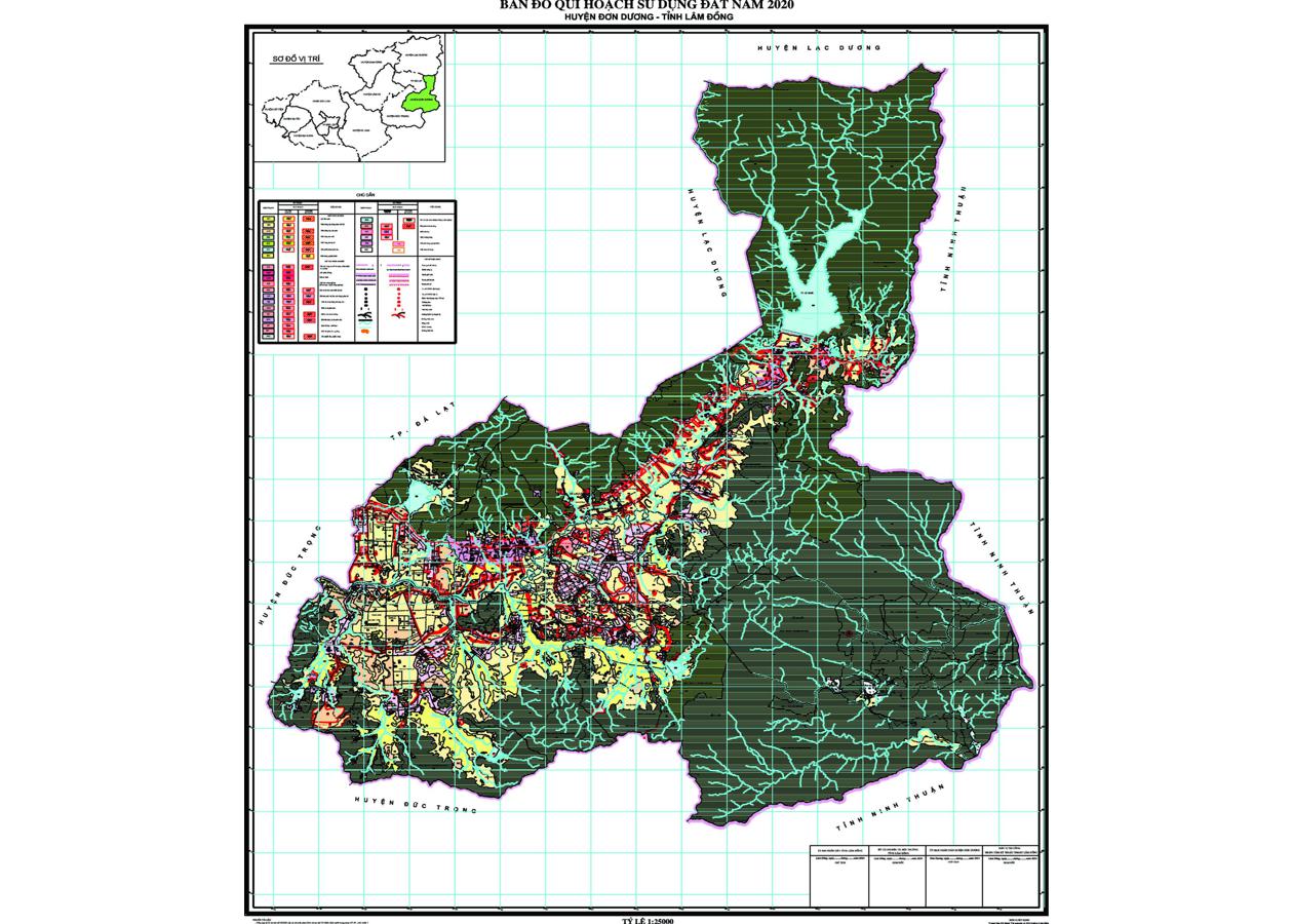 Bản đồ quy hoạch Huyện Đơn Dương