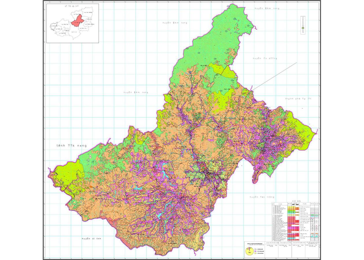 Bản đồ quy hoạch Huyện Lâm Hà