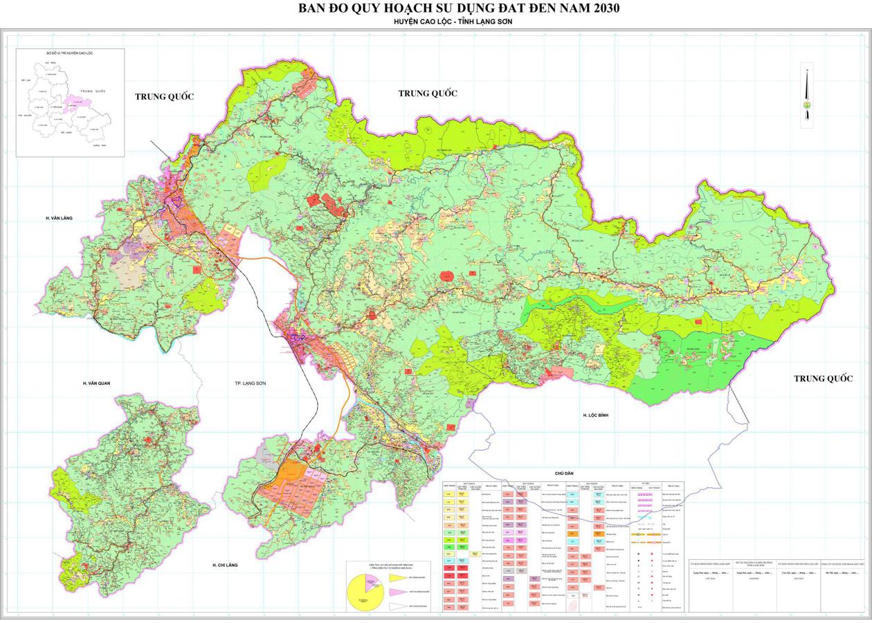 Bản đồ quy hoạch Huyện Cao Lộc