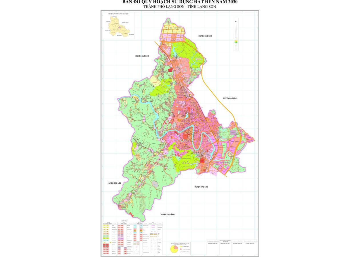 Bản đồ quy hoạch Thành phố Lạng Sơn