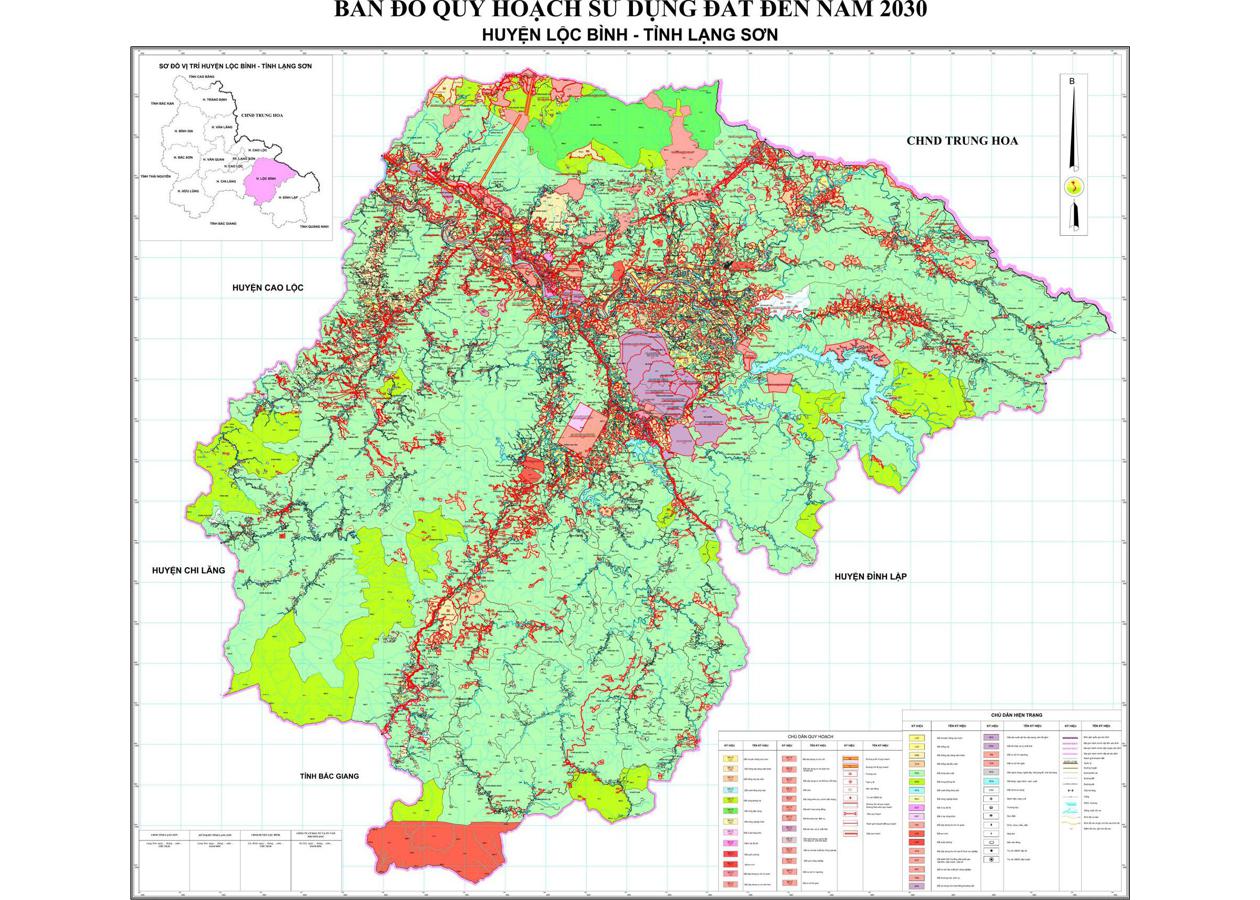 Bản đồ quy hoạch Huyện Lộc Bình