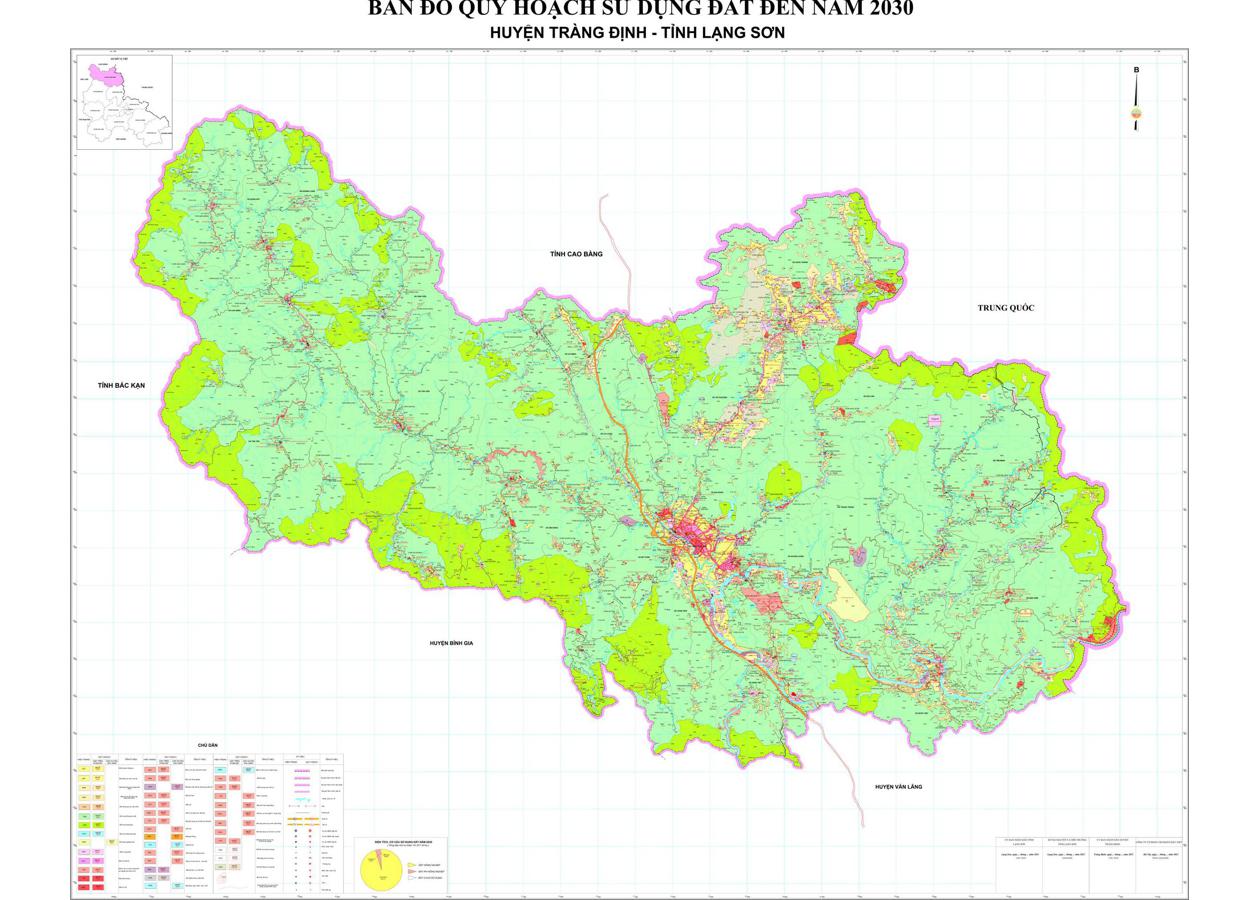Bản đồ quy hoạch Huyện Tràng Định