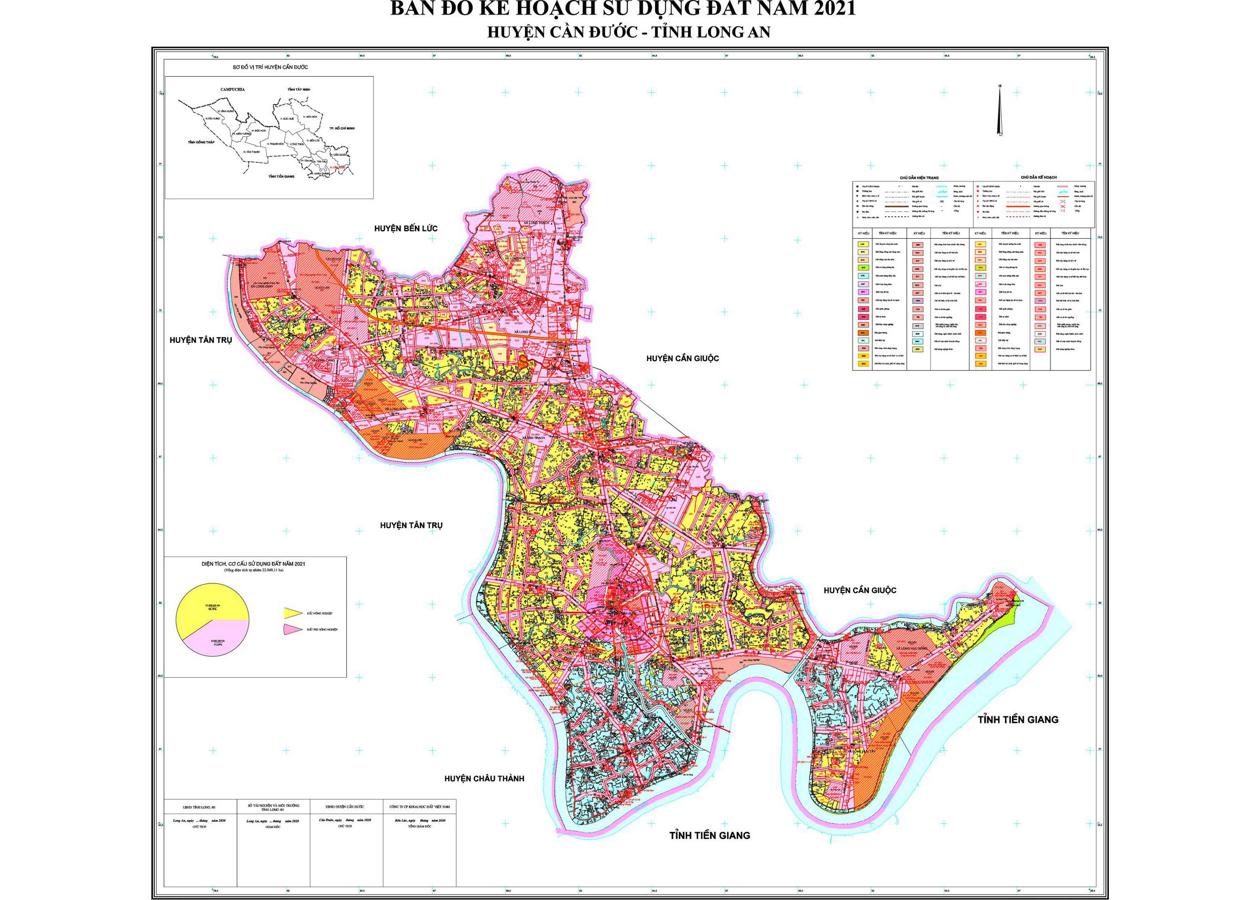 Bản đồ quy hoạch Huyện Cần Đước