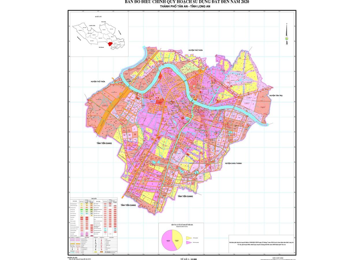 Bản đồ quy hoạch Thành phố Tân An