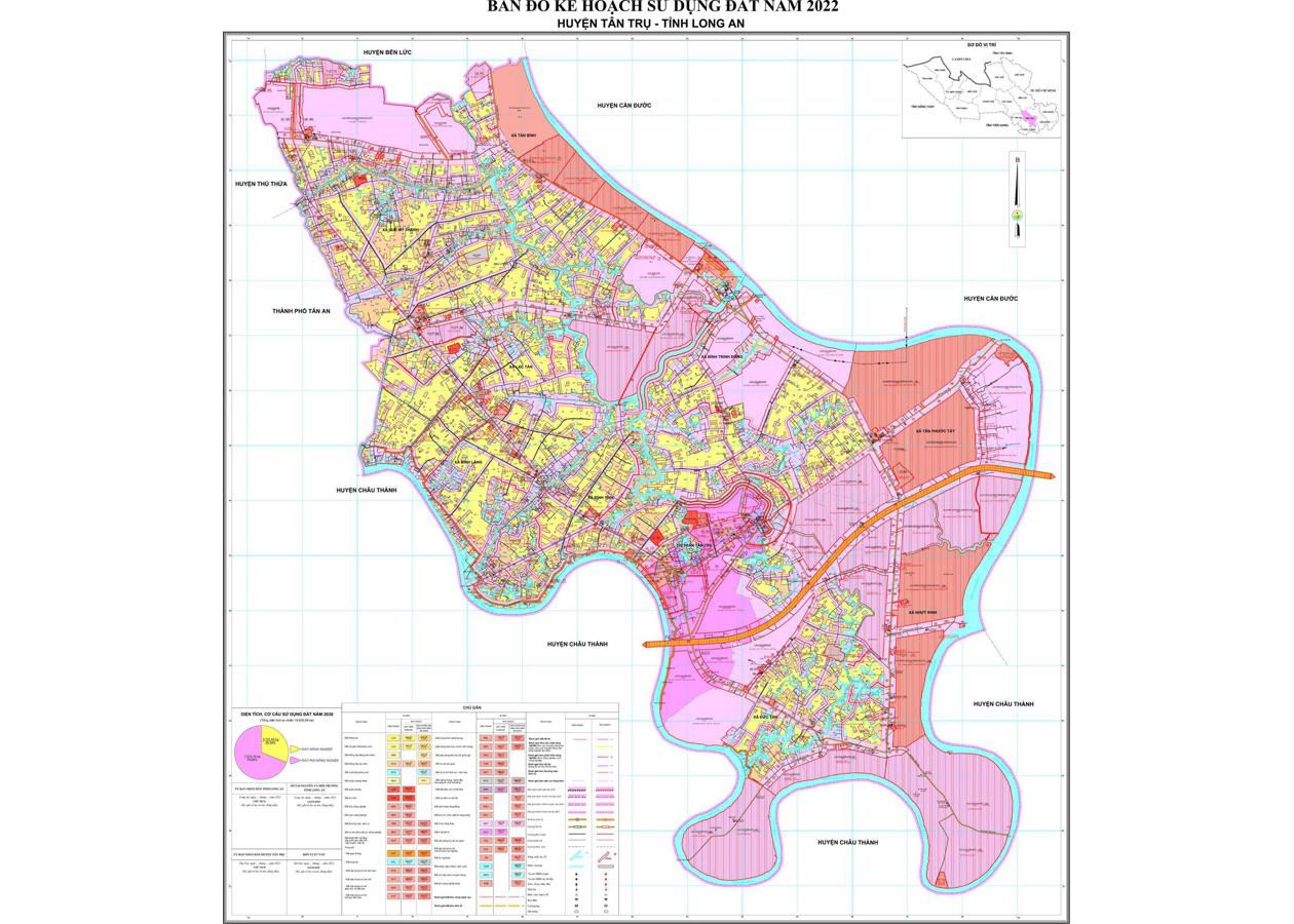 Bản đồ quy hoạch Huyện Tân Trụ