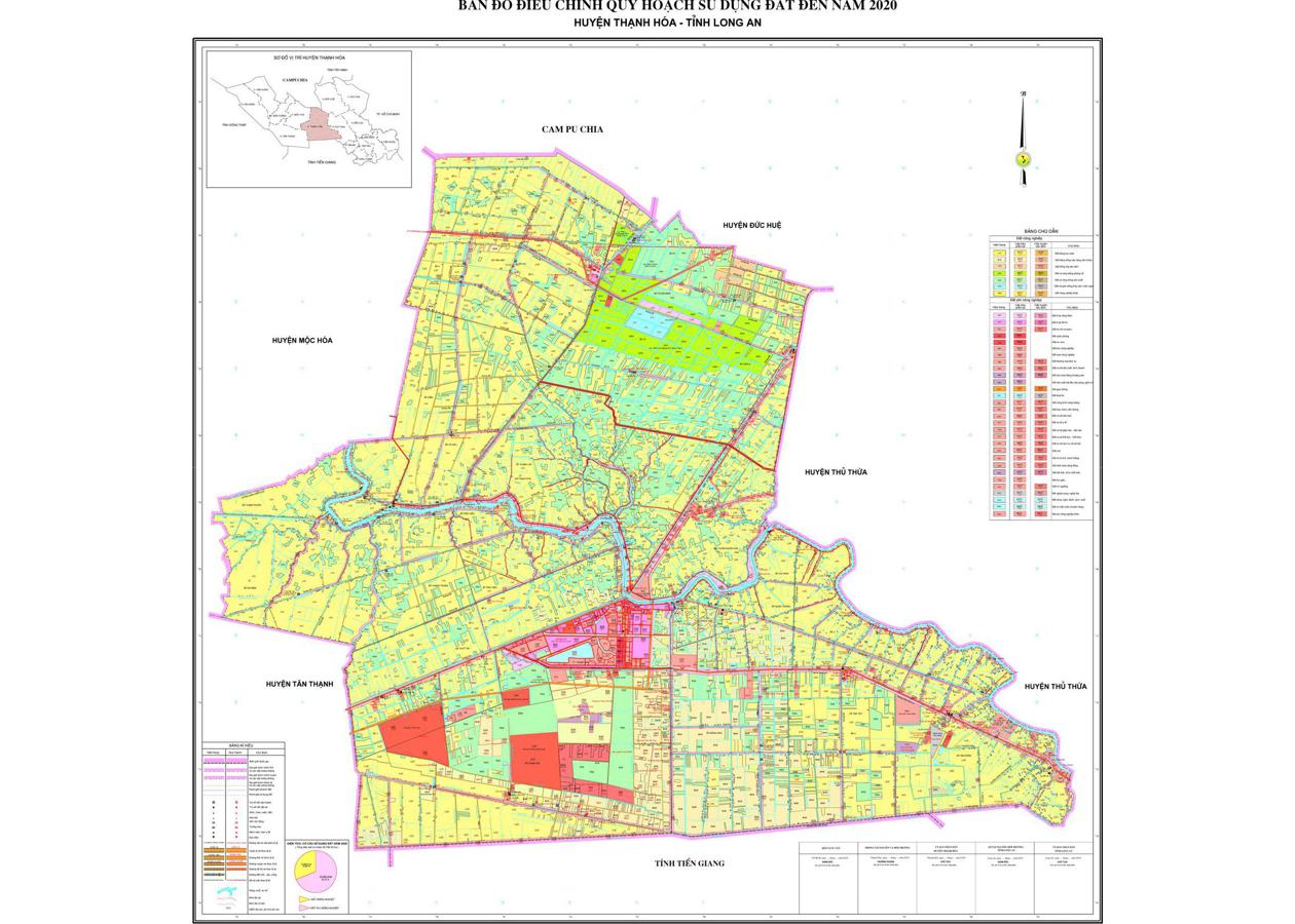 Bản đồ quy hoạch Huyện Thạnh Hóa