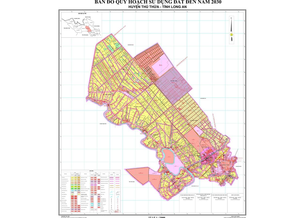 Bản đồ quy hoạch Huyện Thủ Thừa