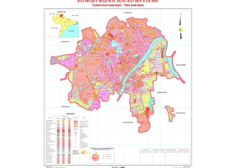 Tổng hợp thông tin và bản đồ quy hoạch Thành phố Nam Định