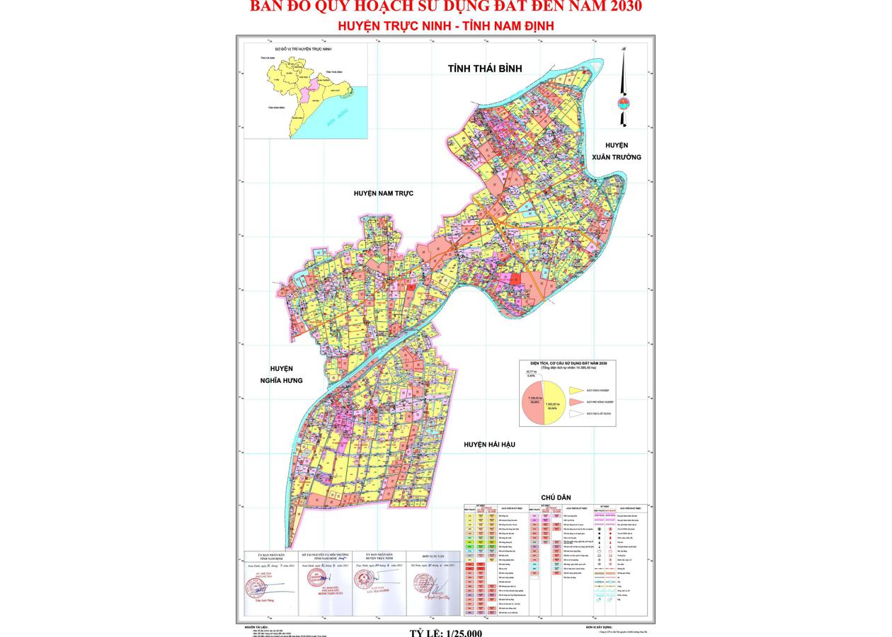 Bản đồ quy hoạch Huyện Trực Ninh