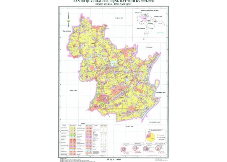 Tổng hợp thông tin và bản đồ quy hoạch Huyện Vụ Bản