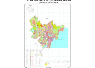 Bản đồ quy hoạch Thị xã Hoàng Mai