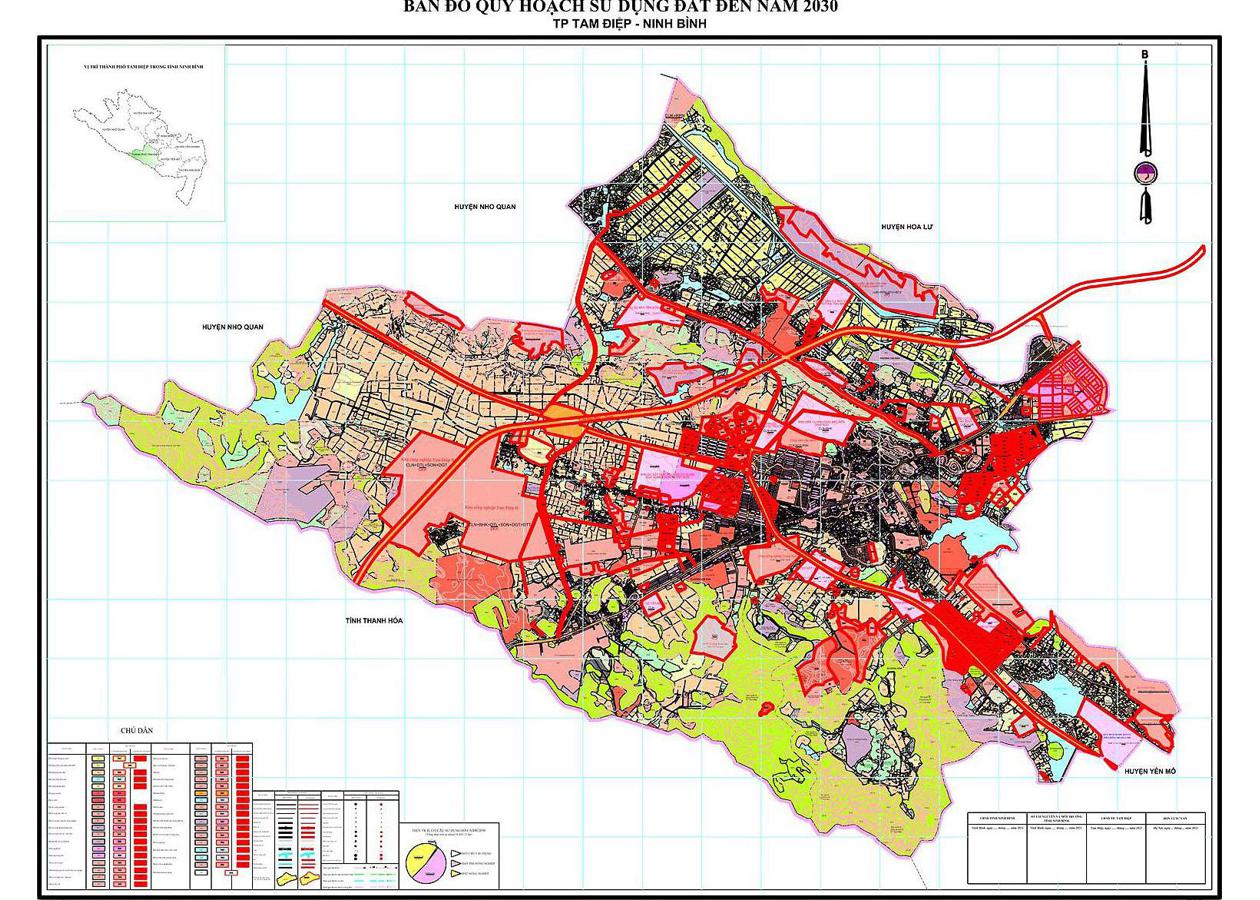 Bản đồ quy hoạch Thành phố Tam Điệp
