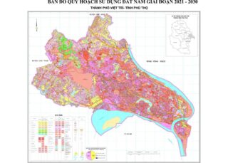 Bản đồ quy hoạch Thành phố Việt Trì