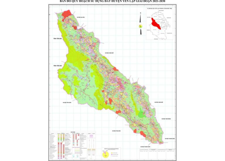 Tổng hợp thông tin và bản đồ quy hoạch Huyện Yên Lập