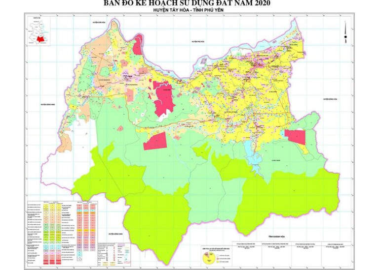 Tổng hợp thông tin và bản đồ quy hoạch Huyện Tây Hòa