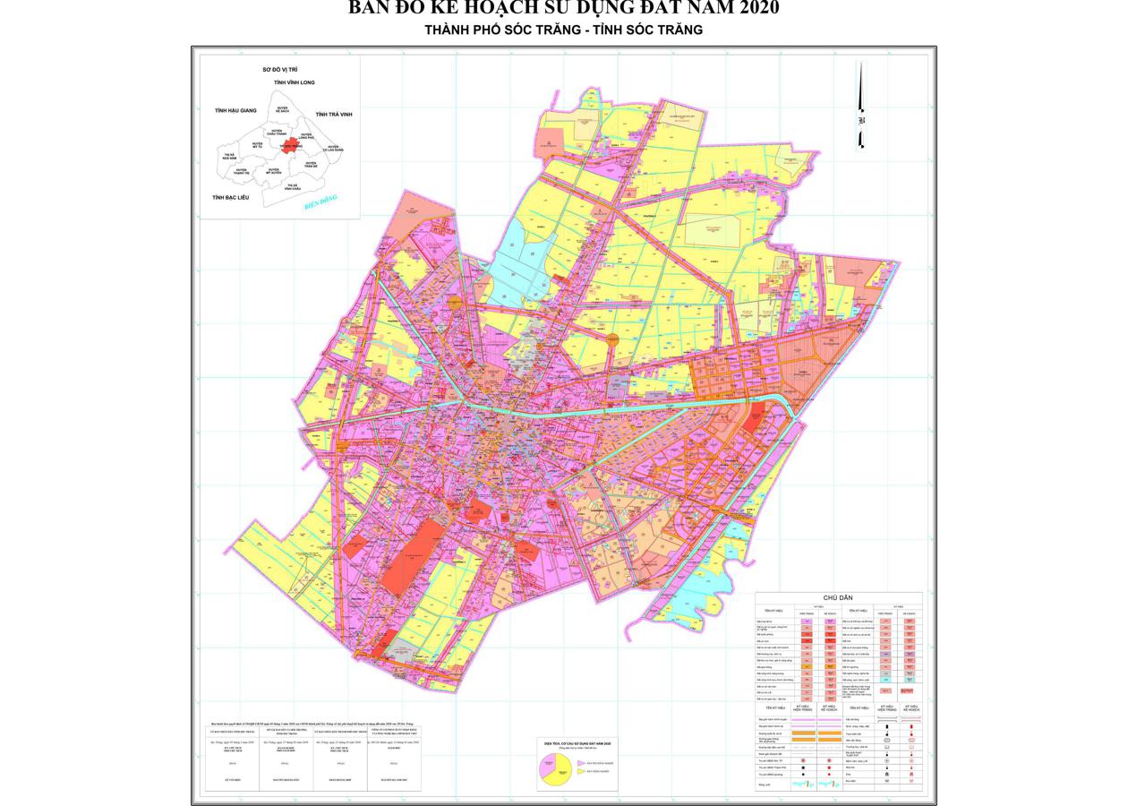 Bản đồ quy hoạch Thành phố Sóc Trăng