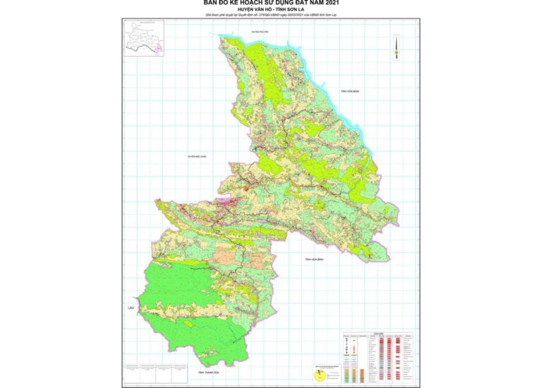 Tổng hợp thông tin và bản đồ quy hoạch Huyện Vân Hồ