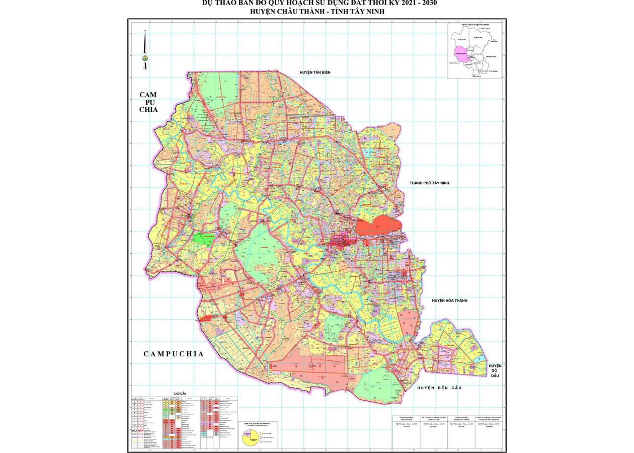 Bản đồ quy hoạch Huyện Châu Thành - Tây Ninh