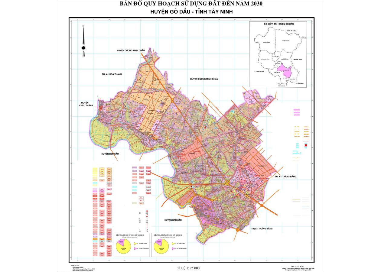 Bản đồ quy hoạch Huyện Gò Dầu