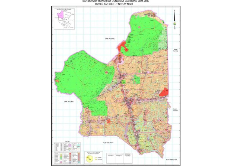 Tổng hợp thông tin và bản đồ quy hoạch Huyện Tân Biên