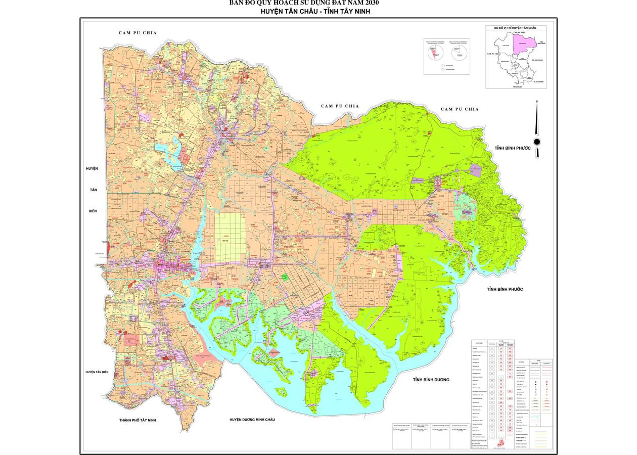 Bản đồ quy hoạch Huyện Tân Châu