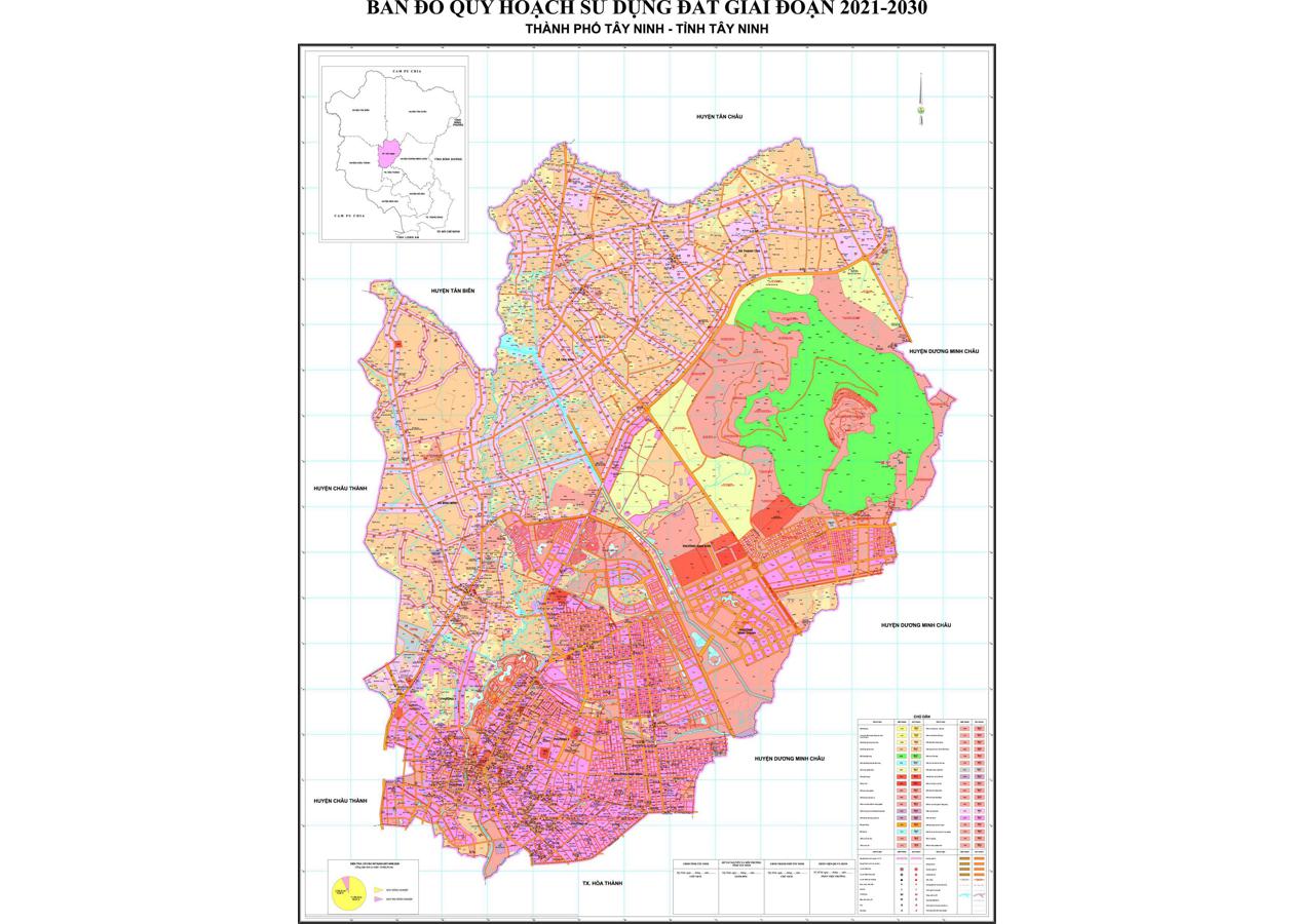 Bản đồ quy hoạch Thành phố Tây Ninh