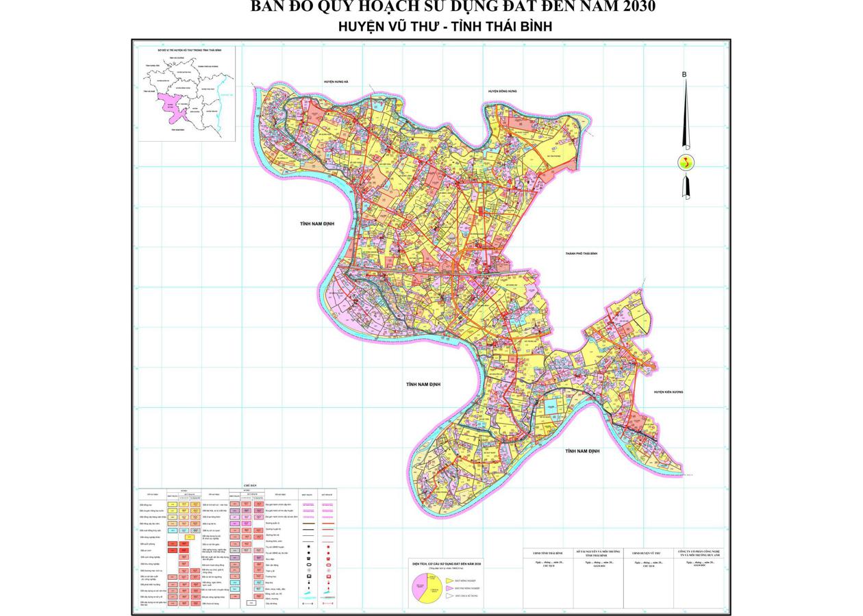 Bản đồ quy hoạch Huyện Vũ Thư