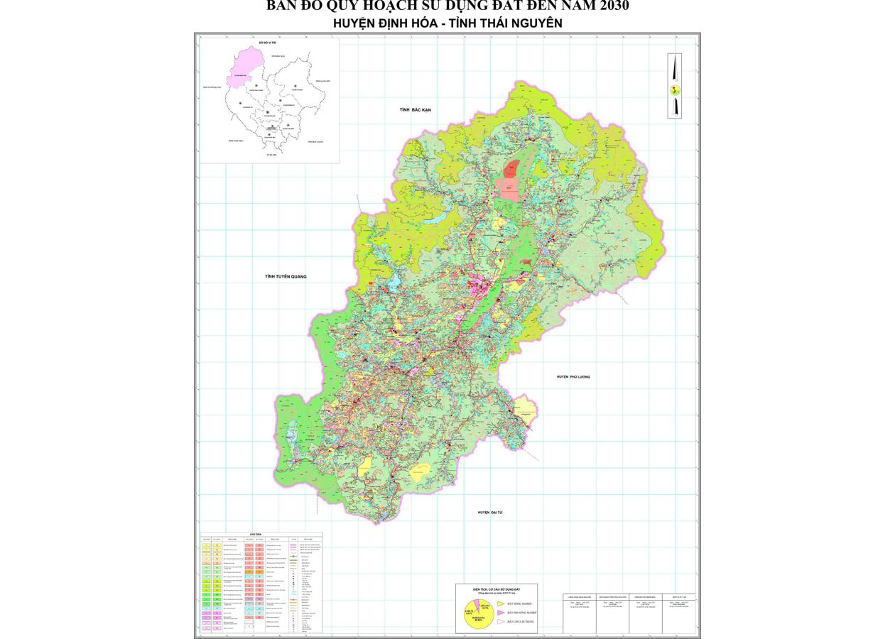 Bản đồ quy hoạch Huyện Định Hóa