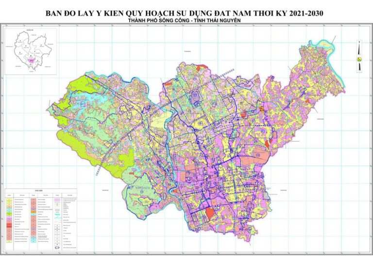 Tổng hợp thông tin và bản đồ quy hoạch Thành phố Sông Công