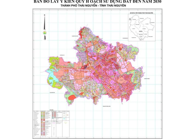 Tổng hợp thông tin và bản đồ quy hoạch Thành phố Thái Nguyên