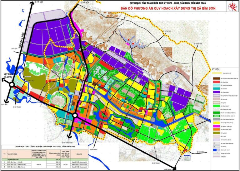 Tổng hợp thông tin và bản đồ quy hoạch Thị xã Bỉm Sơn
