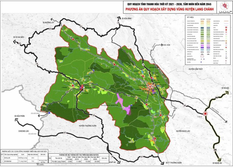 Tổng hợp thông tin và bản đồ quy hoạch Huyện Lang Chánh