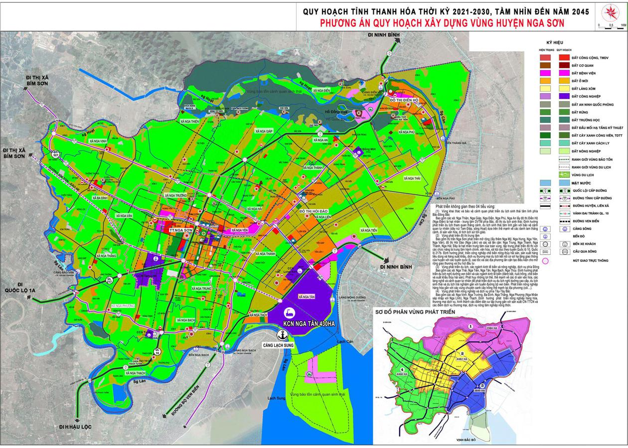Bản đồ quy hoạch Huyện Nga Sơn