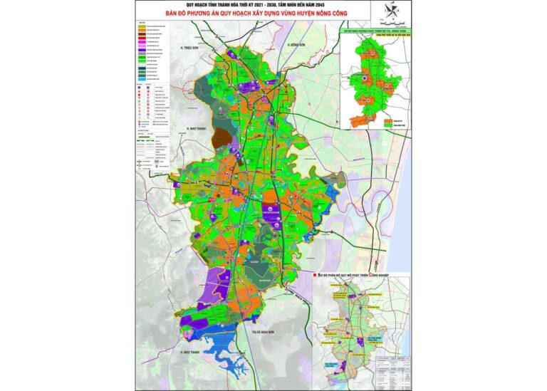 Tổng hợp thông tin và bản đồ quy hoạch Huyện Nông Cống