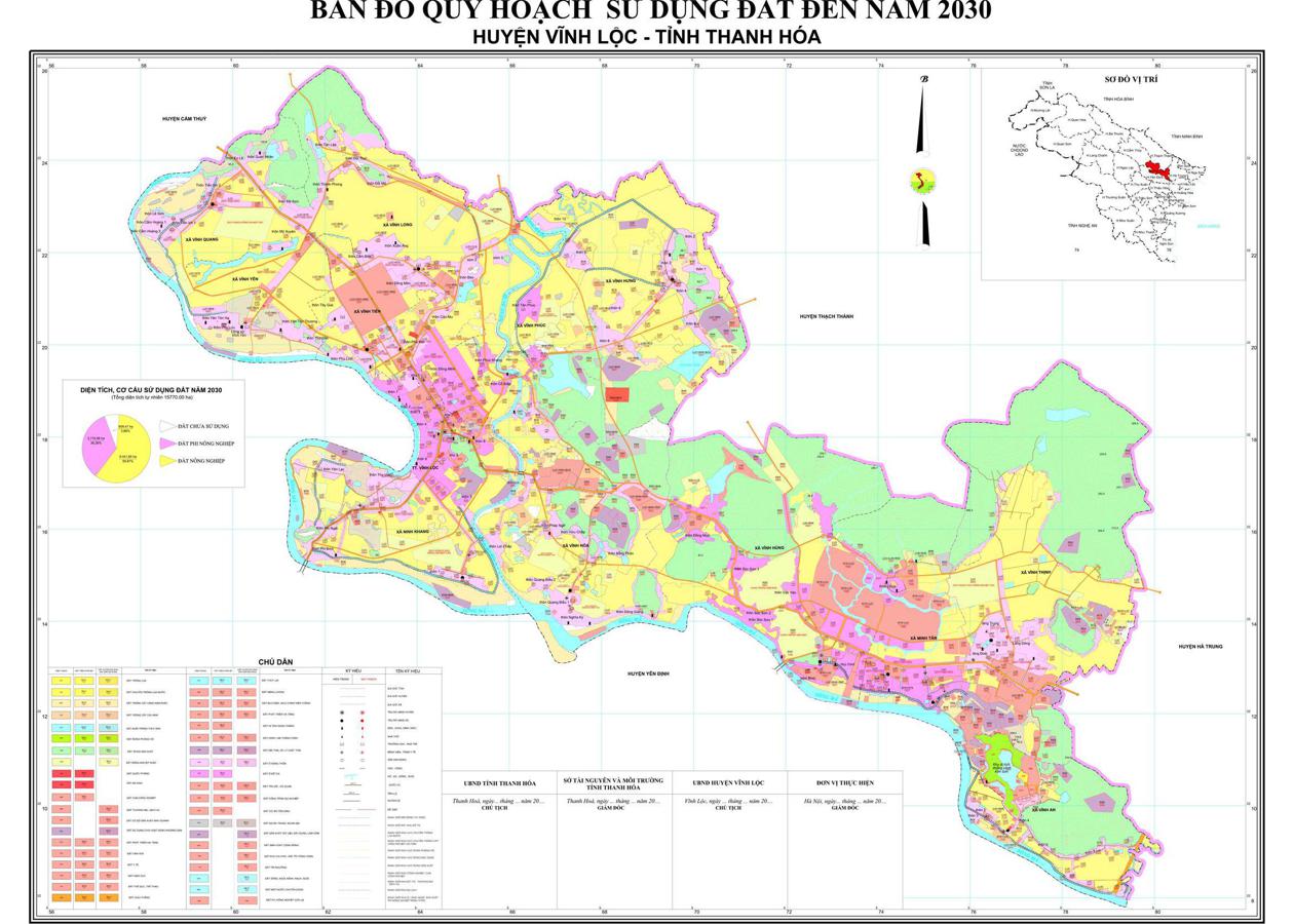 Bản đồ quy hoạch Huyện Vĩnh Lộc