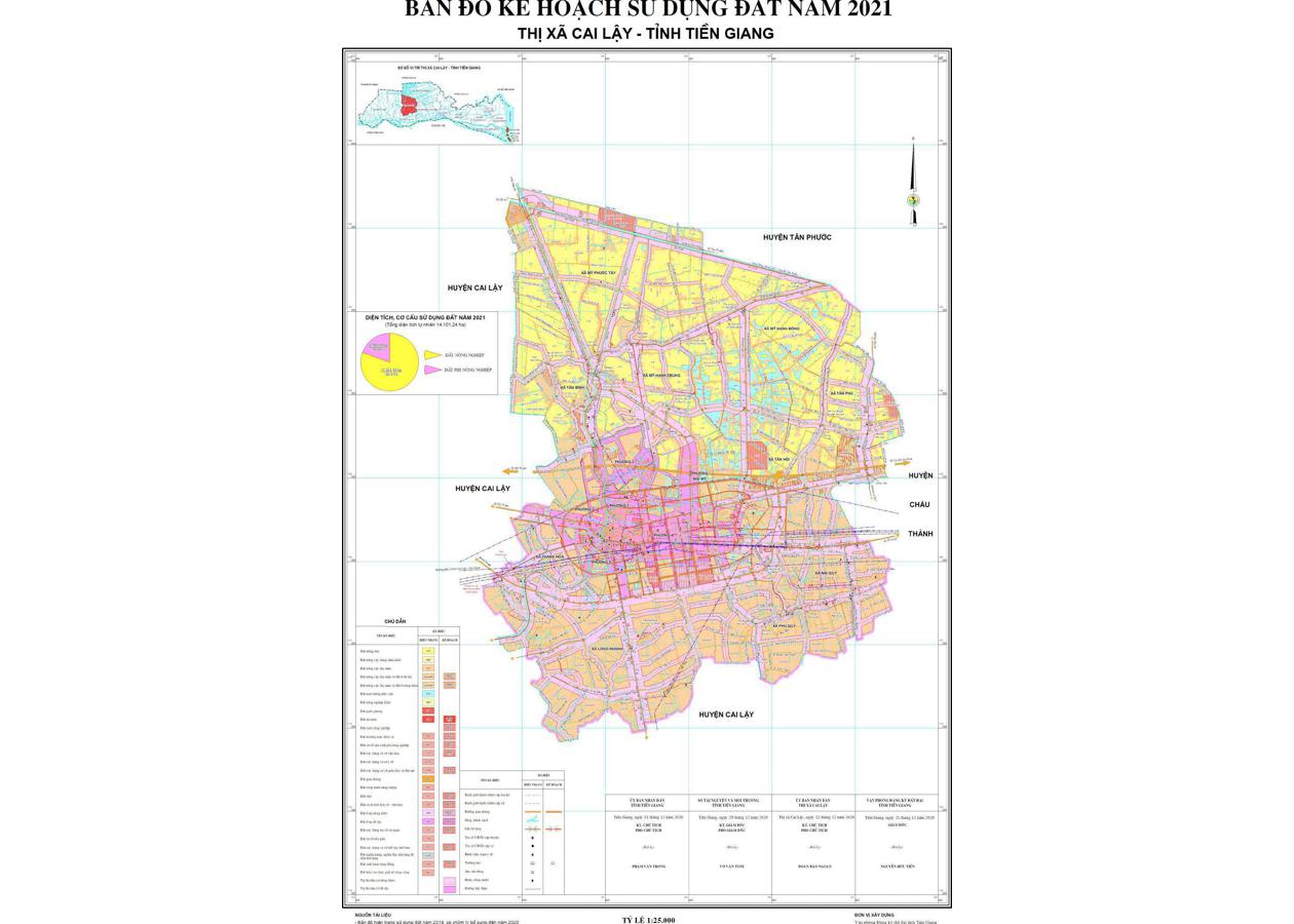 Bản đồ quy hoạch Thị xã Cai Lậy