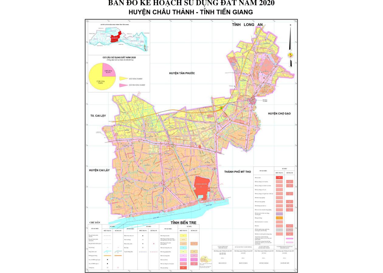 Bản đồ quy hoạch Huyện Châu Thành - Tiền Giang