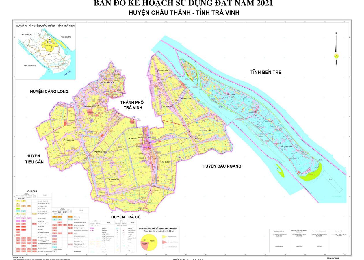 Bản đồ quy hoạch Huyện Châu Thành - Trà Vinh
