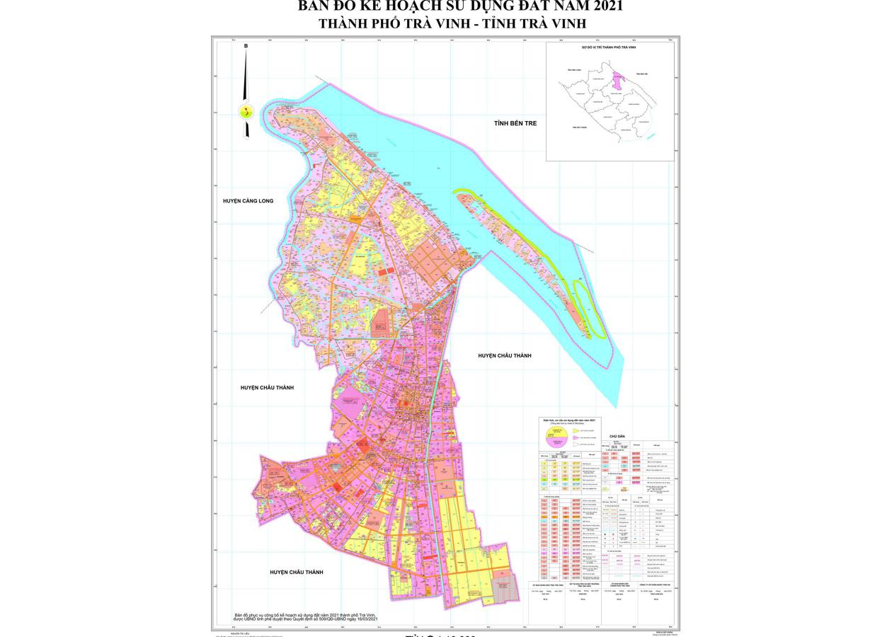 Bản đồ quy hoạch Thành phố Trà Vinh