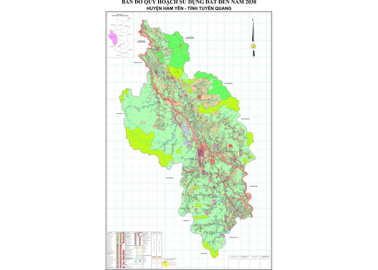 Bản đồ quy hoạch Huyện Hàm Yên