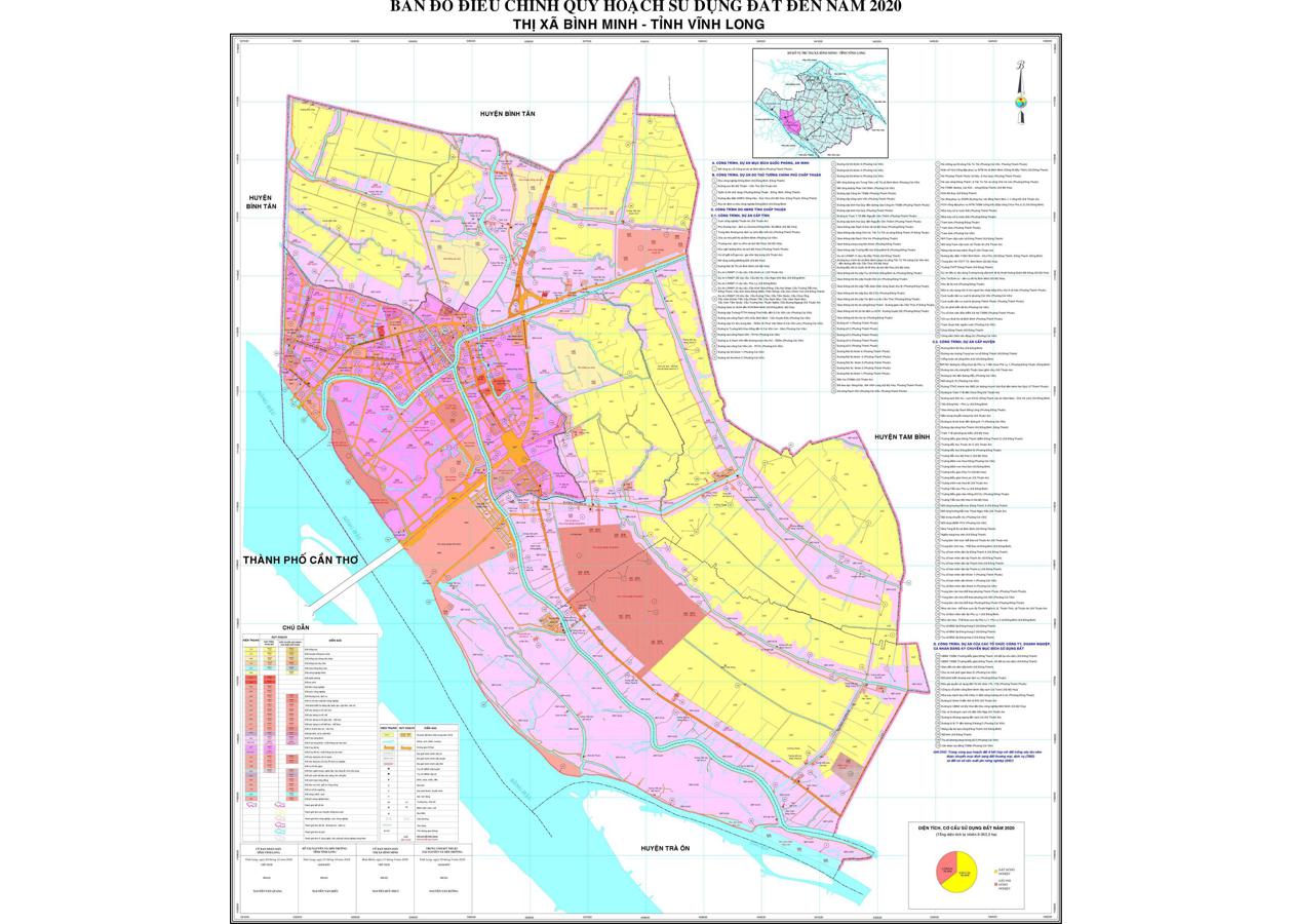 Bản đồ quy hoạch Thị xã Bình Minh
