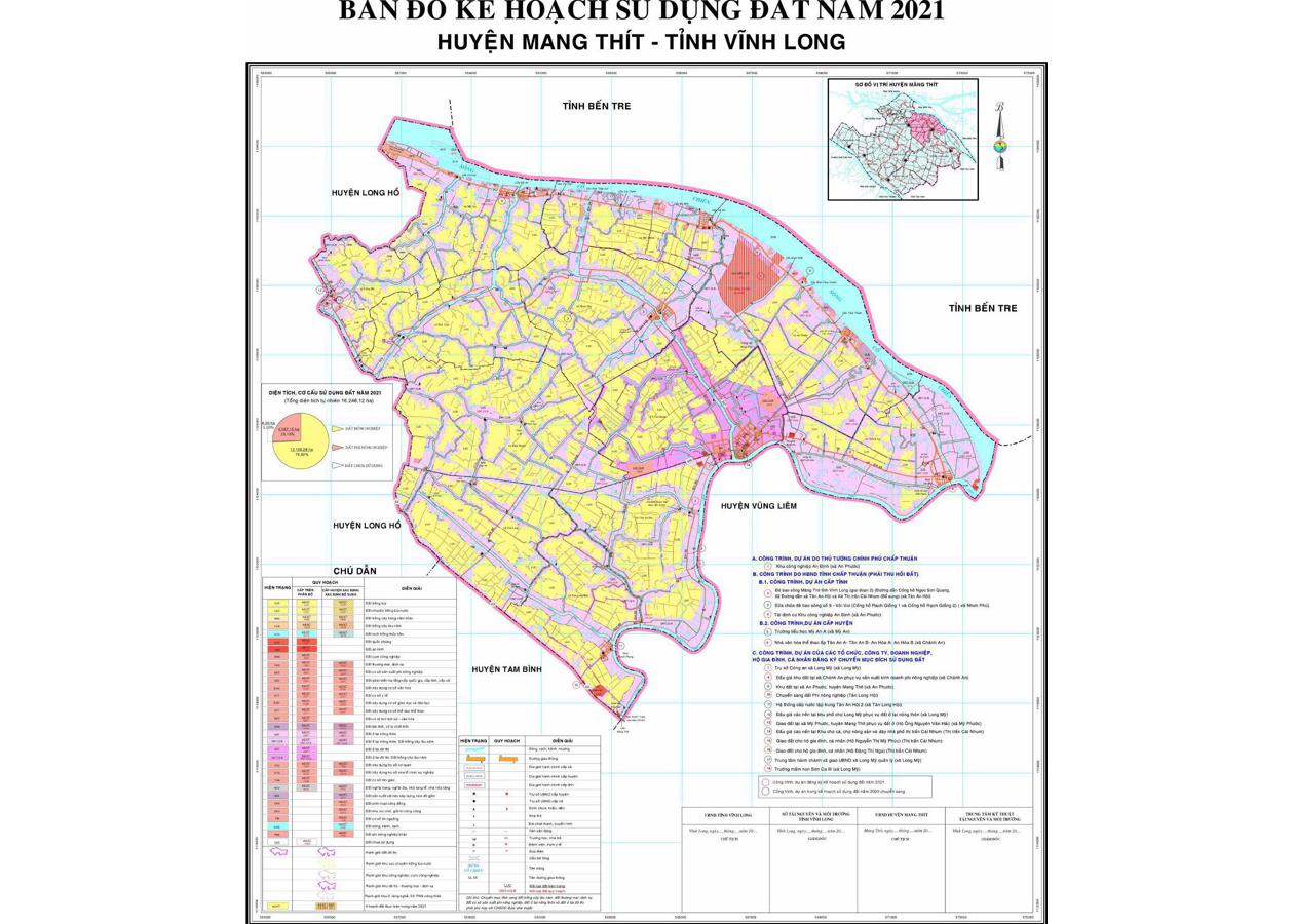 Bản đồ quy hoạch Huyện Mang Thít