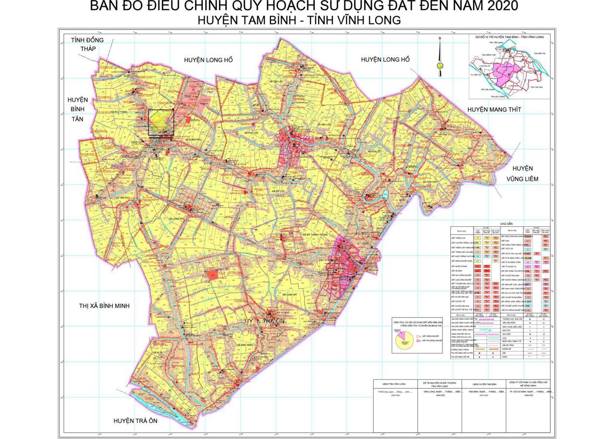 Bản đồ quy hoạch Huyện Tam Bình