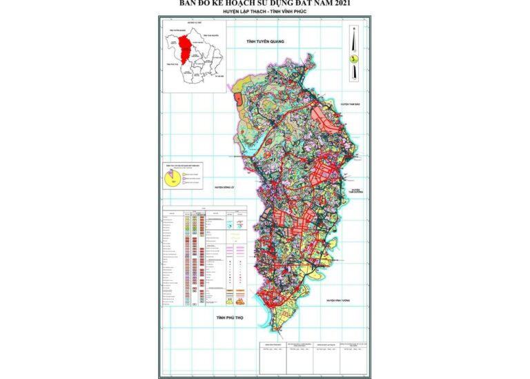 Tổng hợp thông tin và bản đồ quy hoạch Huyện Lập Thạch
