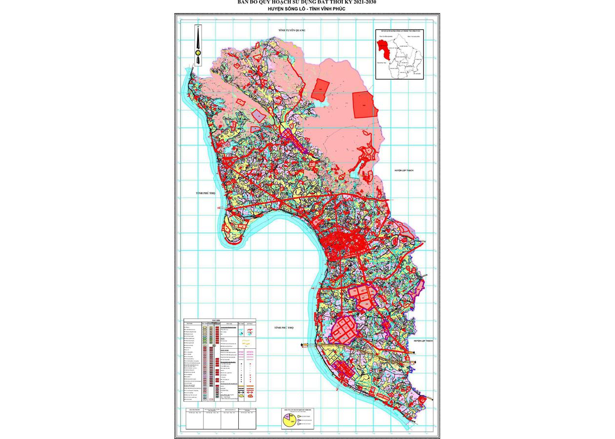 Bản đồ quy hoạch Huyện Sông Lô