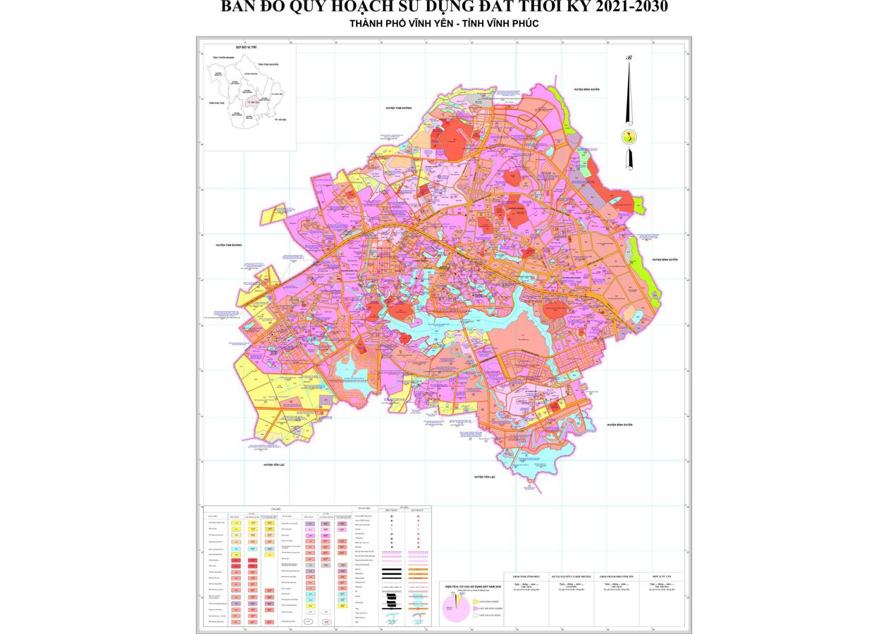 Bản đồ quy hoạch Thành phố Vĩnh Yên
