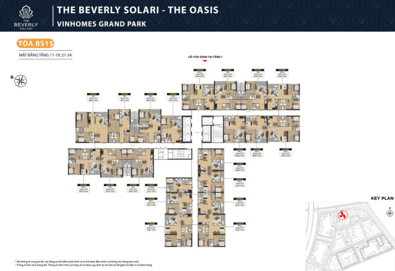 mặt bằng tầng điển hình tòa BS15 - Beverly Solari
