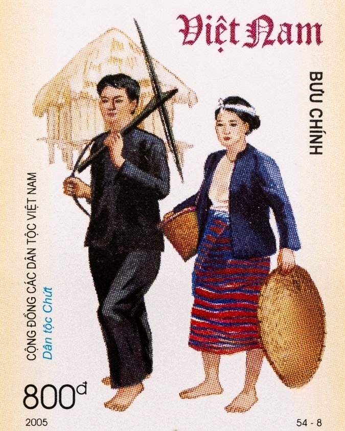 Hình ảnh dân tộc Chứt - bộ tem 54 dân tộc Việt Nam