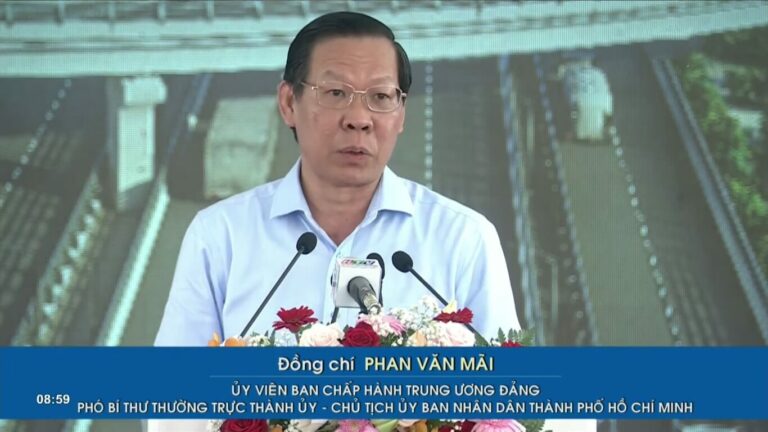 Chủ tịch Phan Văn Mãi phát biểu tại lễ khởi công Vành Đai 3
